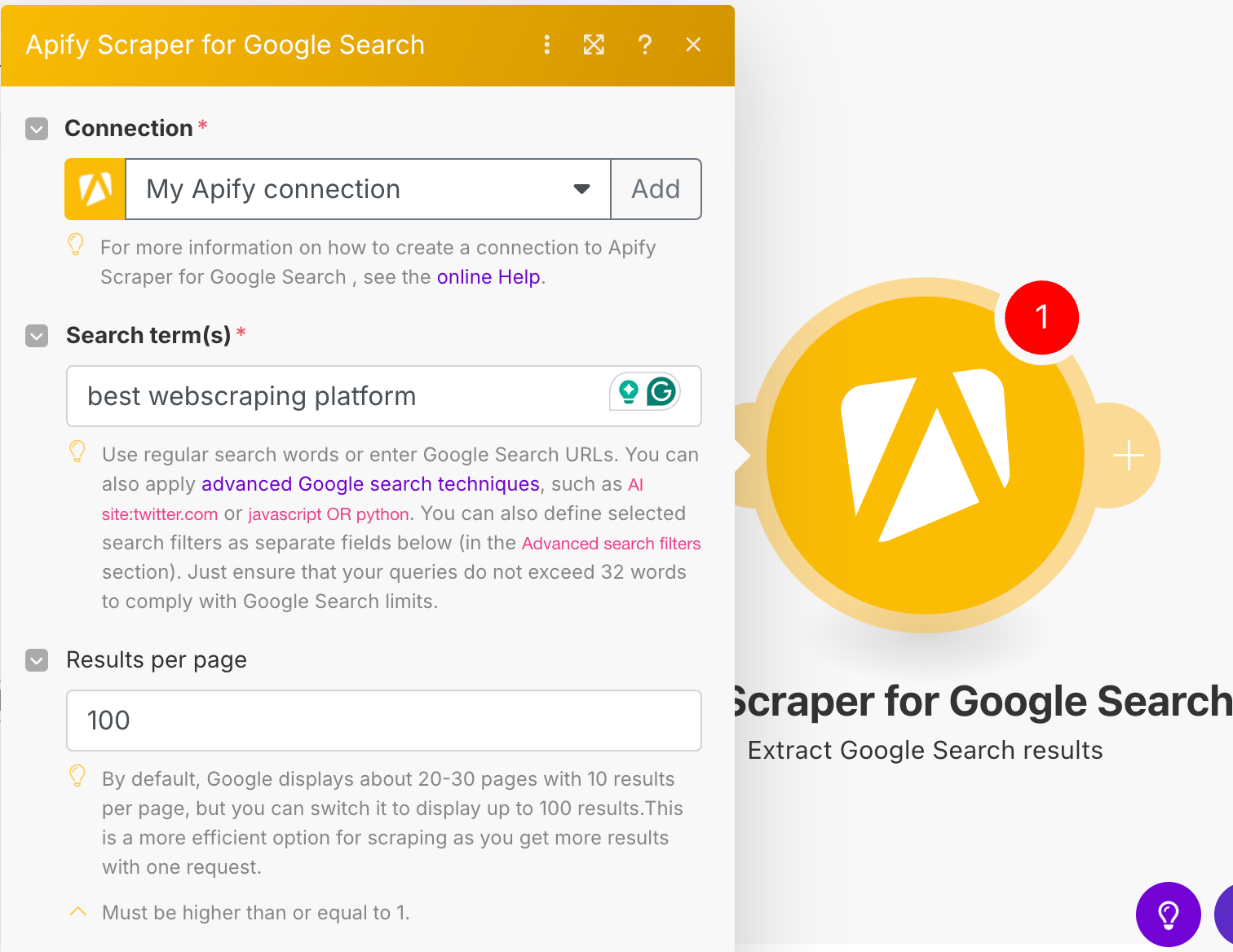 Make API token